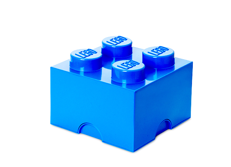 Cutie depozitare LEGO 2x2 albastru inchis [1]