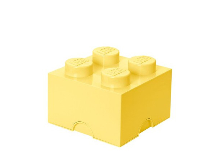Cutie depozitare LEGO 2x2 galben deschis [1]