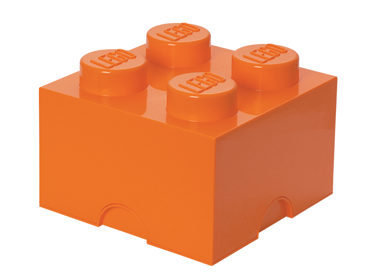 Cutie depozitare LEGO 2x2 portocaliu [1]