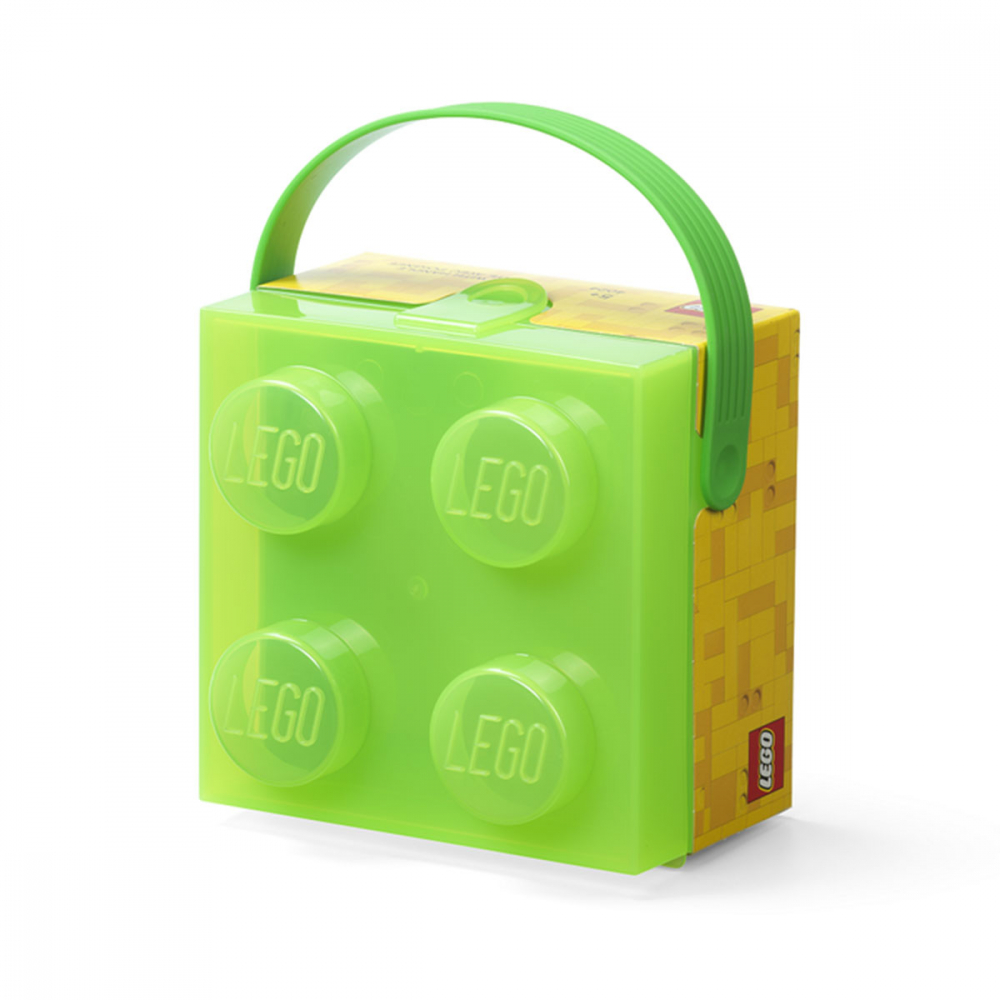 Cutie LEGO 2x2 - verde transparent [2]