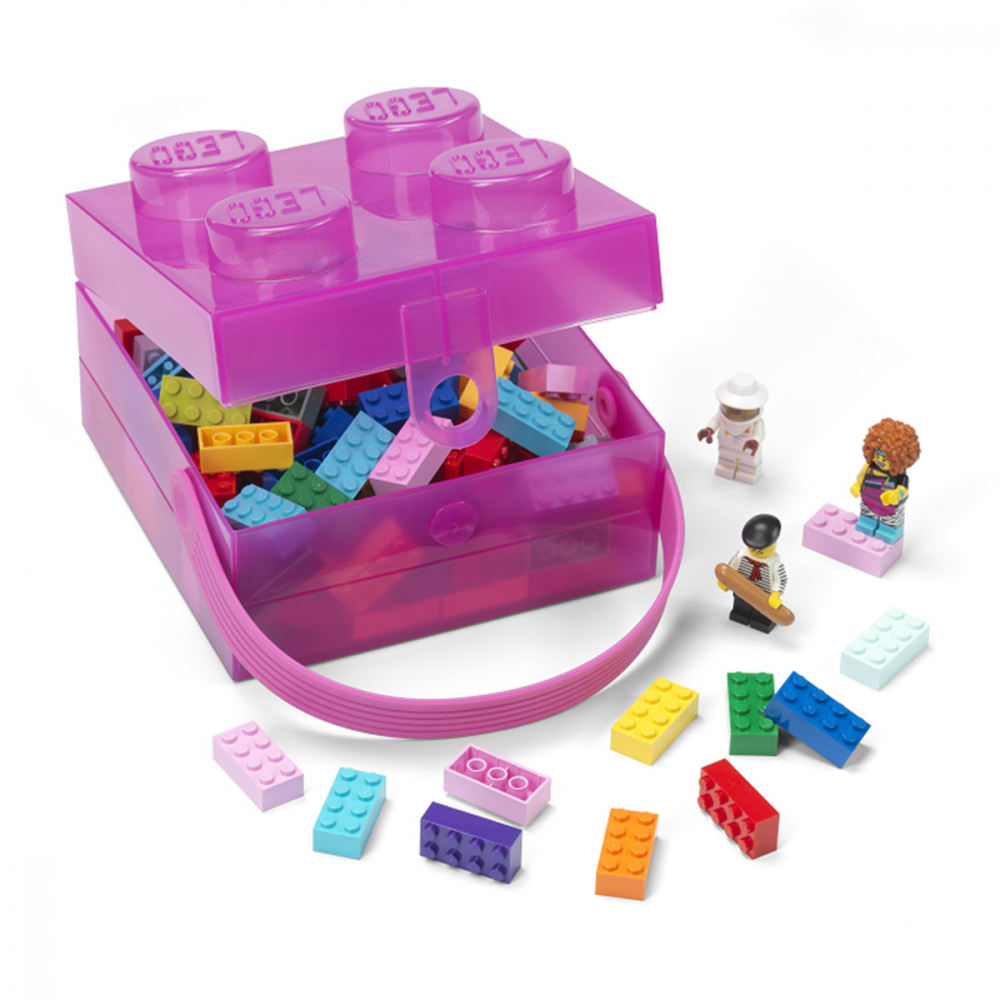 Cutie LEGO 2x2 - violet transparent [3]