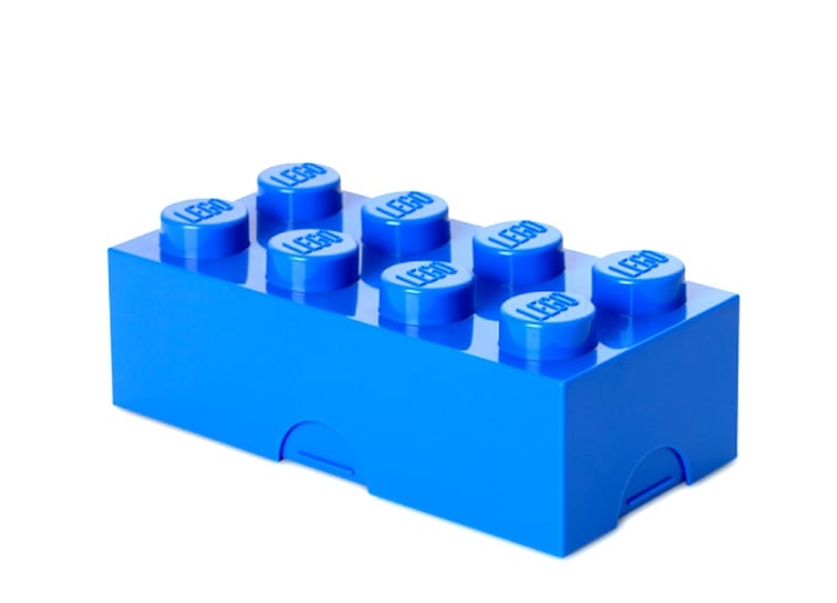 Cutie sandwich LEGO 2x4 albastru [2]
