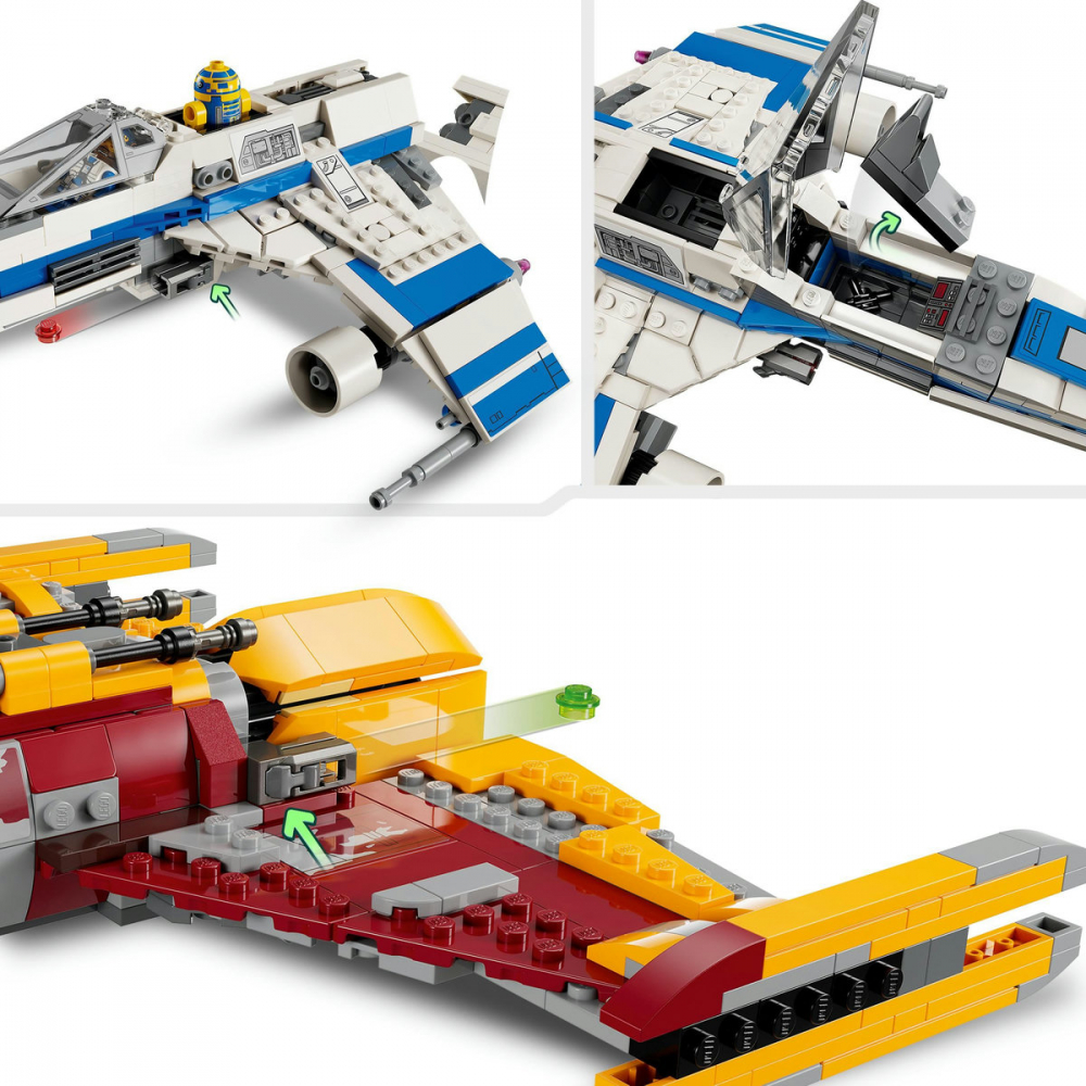 E-Wing al Noii Republici vs Starfighter-ul lui Shin Hati [9]