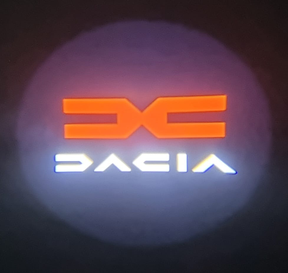 Set 2 lampi proiectoare logo DACIA cu lumina LED [2]