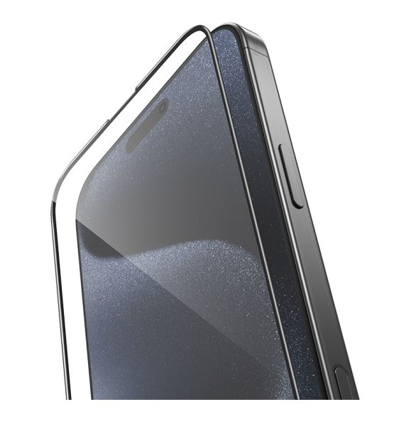 Folie Sticla Hoco G16 Clear 5D, 0.4 mm, Contur negru, iPhone 16 Pro Max - Glass Large Arc [2]