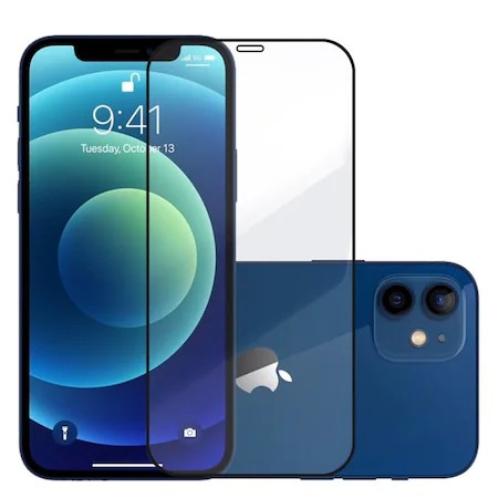 Folie Sticla securizata Flippy® compatibila cu Samsung Galaxy A40, Full Glue, Negru [6]