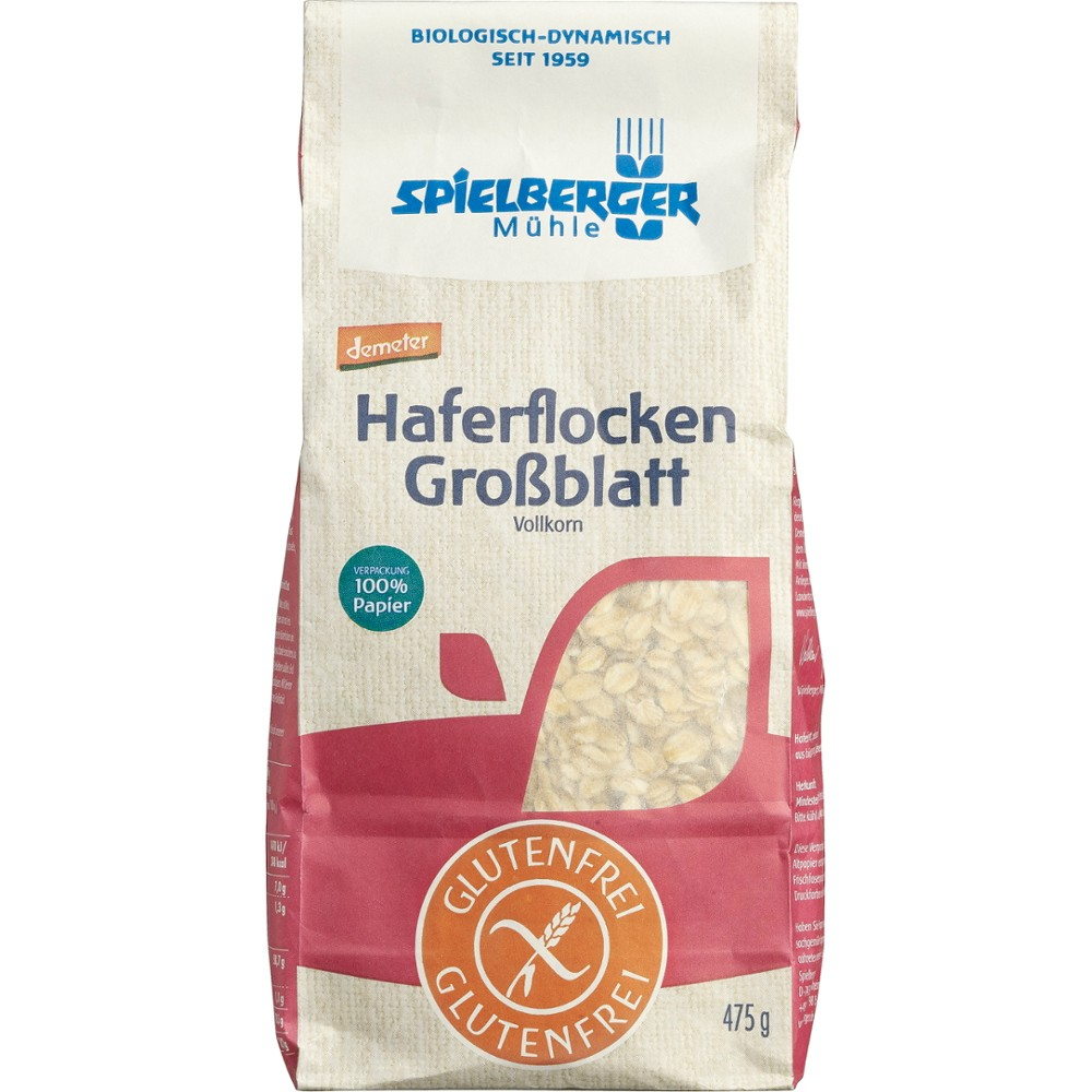 Fulgi mari de ovaz bio integrali FARA GLUTEN Demeter [1]