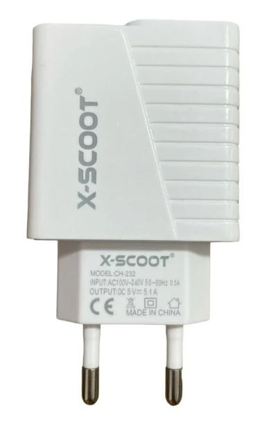 Incarcator USB TIP C, 2 Porturi, 5.1A-20W, Compatibil Samsung, Huawei, Xiaomi Alb [1]