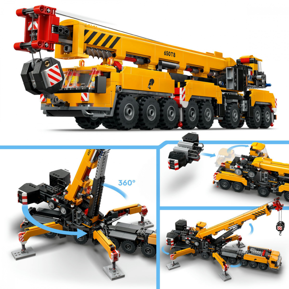 Macara mobila galbena de constructii [8]