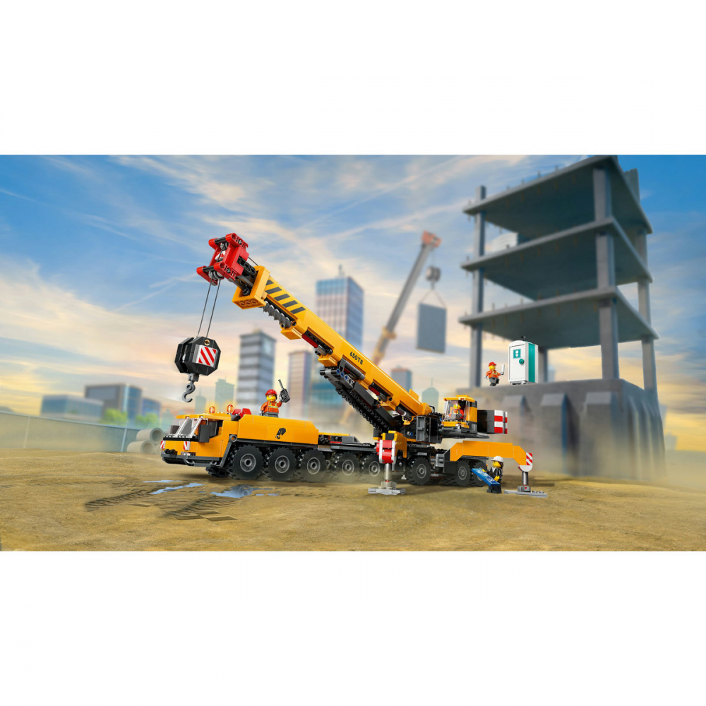 Macara mobila galbena de constructii [10]