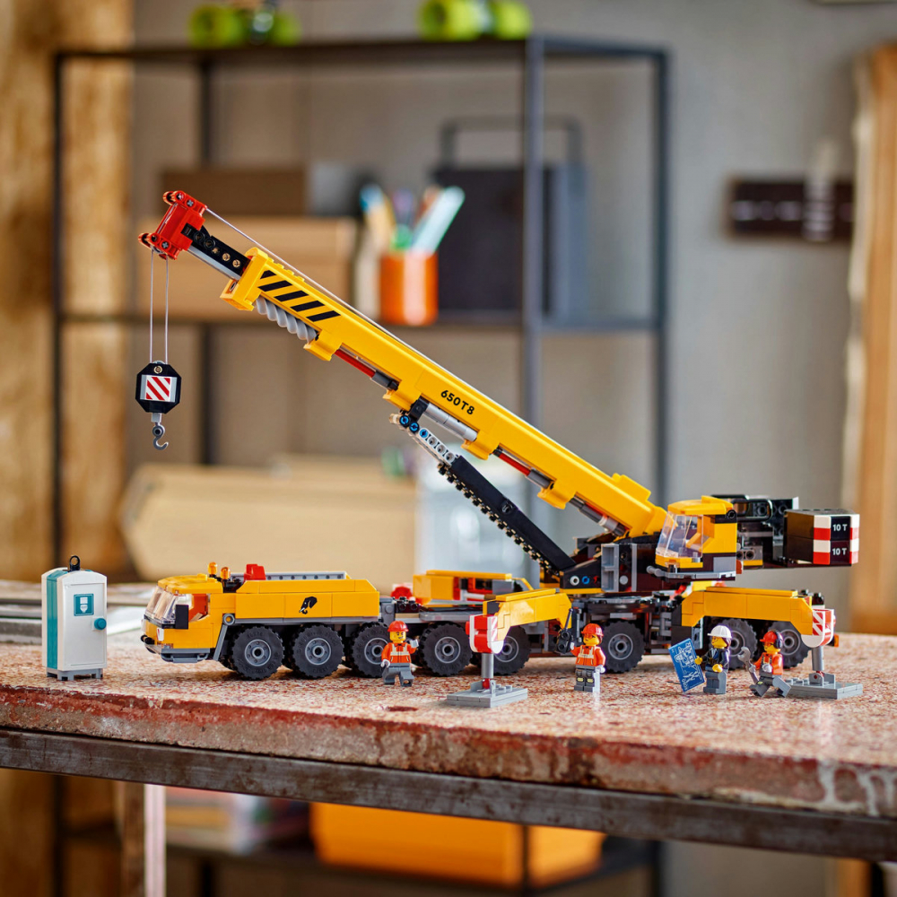 Macara mobila galbena de constructii [6]