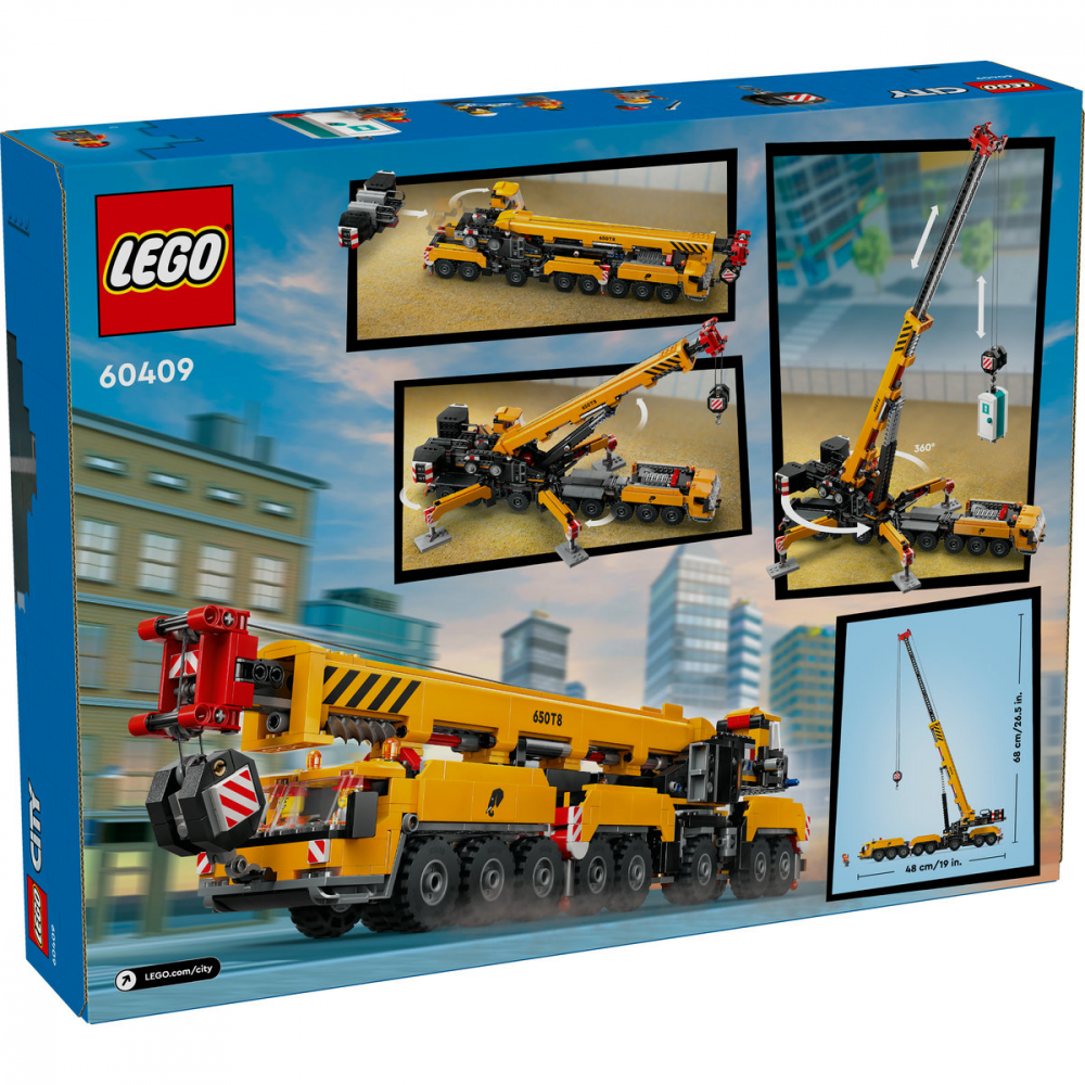 Macara mobila galbena de constructii [3]