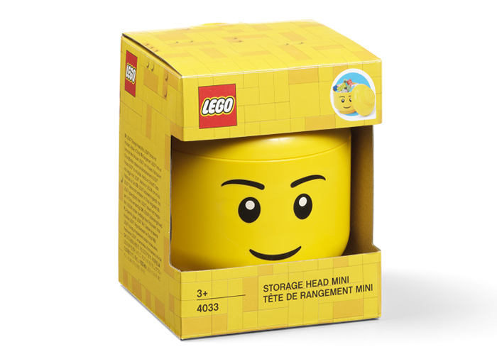 Mini cutie depozitare cap minifigurina LEGO baiat [2]
