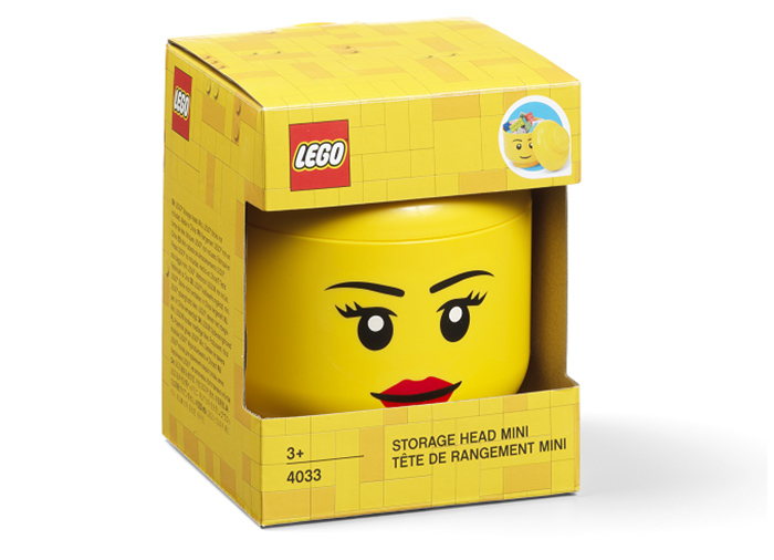 Mini cutie depozitare cap minifigurina LEGO fata [2]