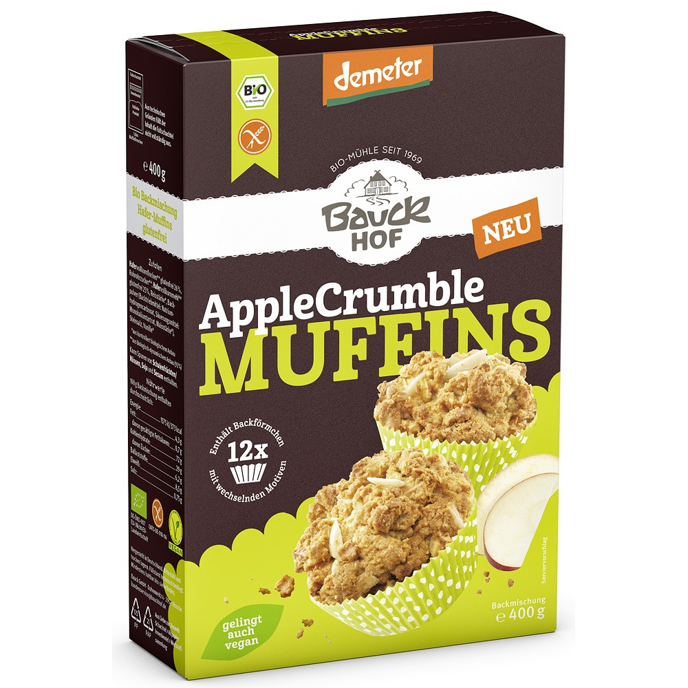 Mix pentru muffins bio cu mere, fara gluten [1]