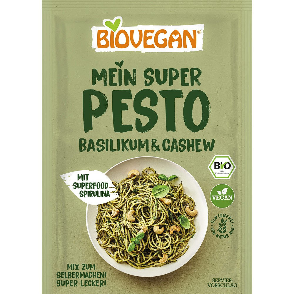 Mix pentru pesto bio cu busuioc si caju, fara gluten, vegan [1]