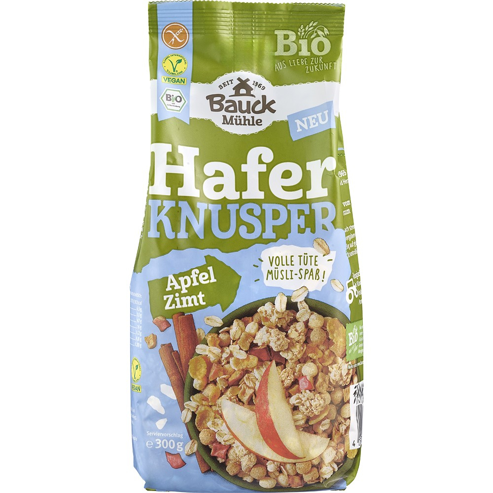 Musli bio crocant cu ovaz, mere si scortisoara, fara gluten [1]