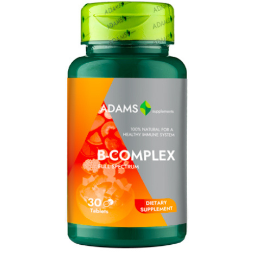 Pachet B-Complex 60 tab. (2x30tab). Adams [1]