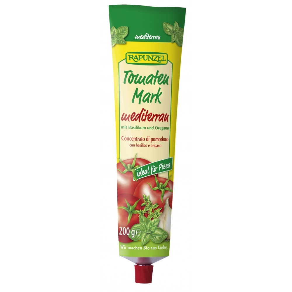 Pasta de tomate bio Mediteraneana, in tub [1]