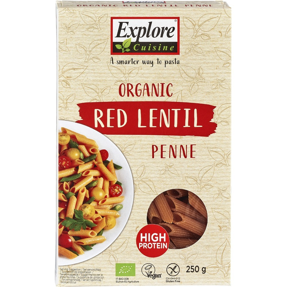 Penne bio din linte rosie fara gluten [1]