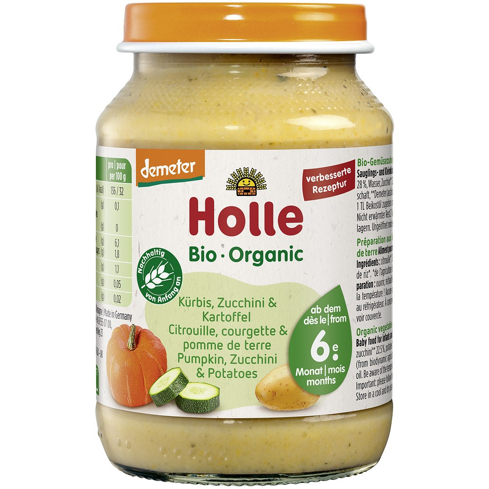 Piure bio din zucchini, dovleac si cartofi pentru copii, +6 luni [1]