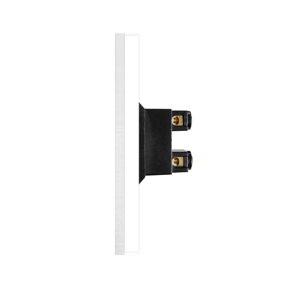 Priza Dubla cu Module Inguste cu Rama din Aluminiu LUXION [3]
