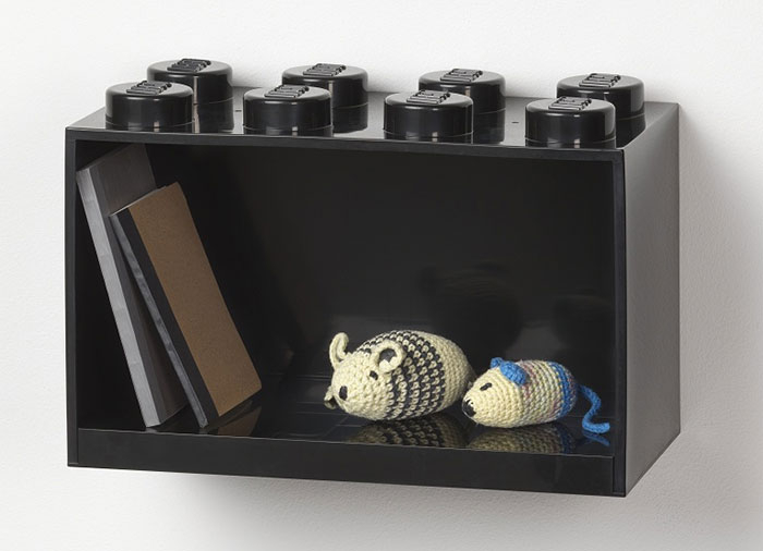 Raft Caramida LEGO 2x4 - Negru [2]