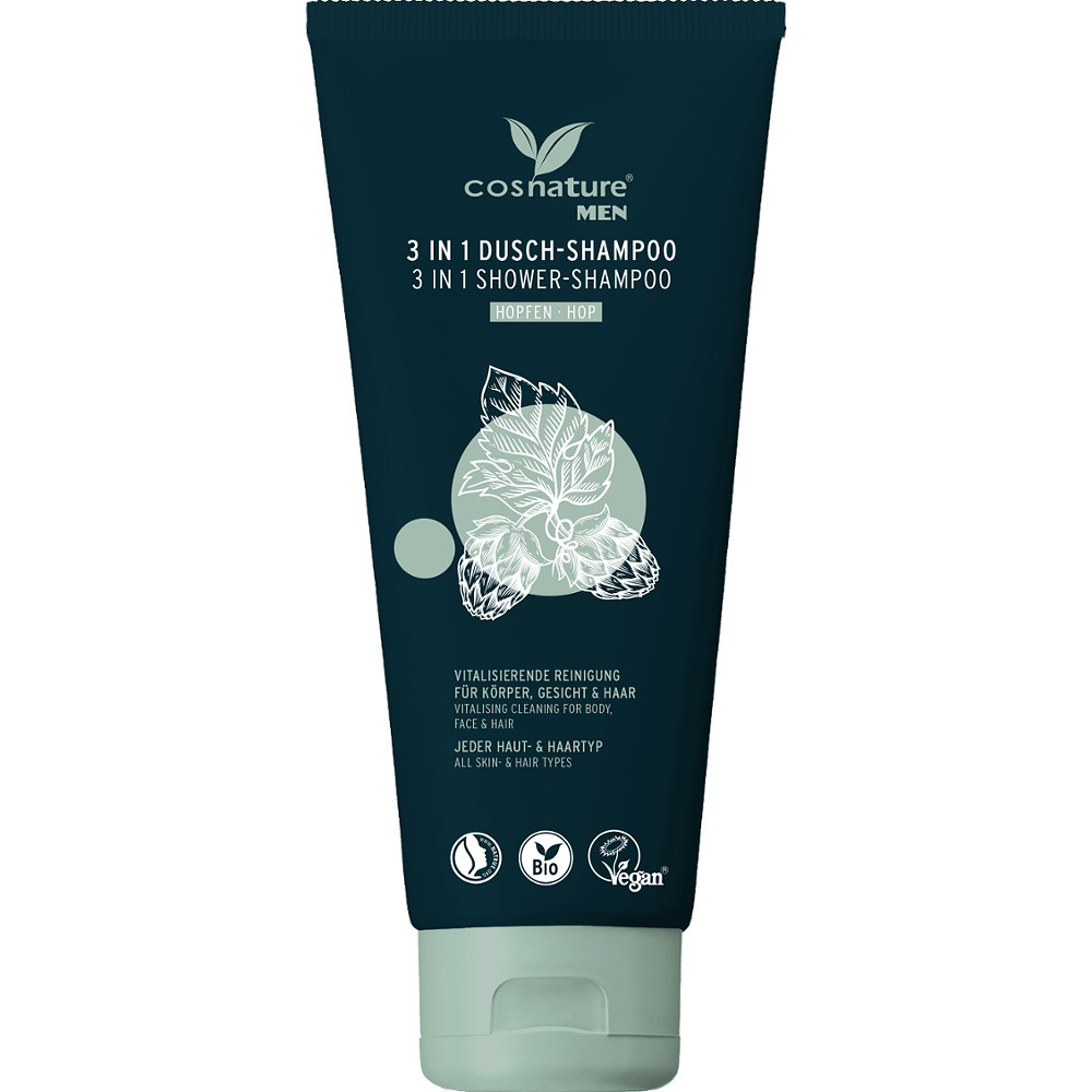 Sampon si gel de dus 3 in 1 cu hamei bio pentru barbati [1]