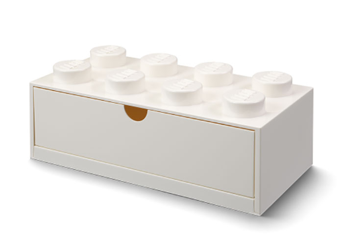 Sertar de birou LEGO 2x4 alb [1]