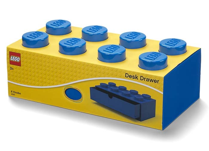 Sertar de birou LEGO 2x4 albastru [1]