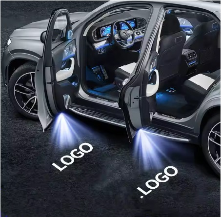 Set 2 lampi proiectoare logo AUDI cu lumina LED AUDI [3]