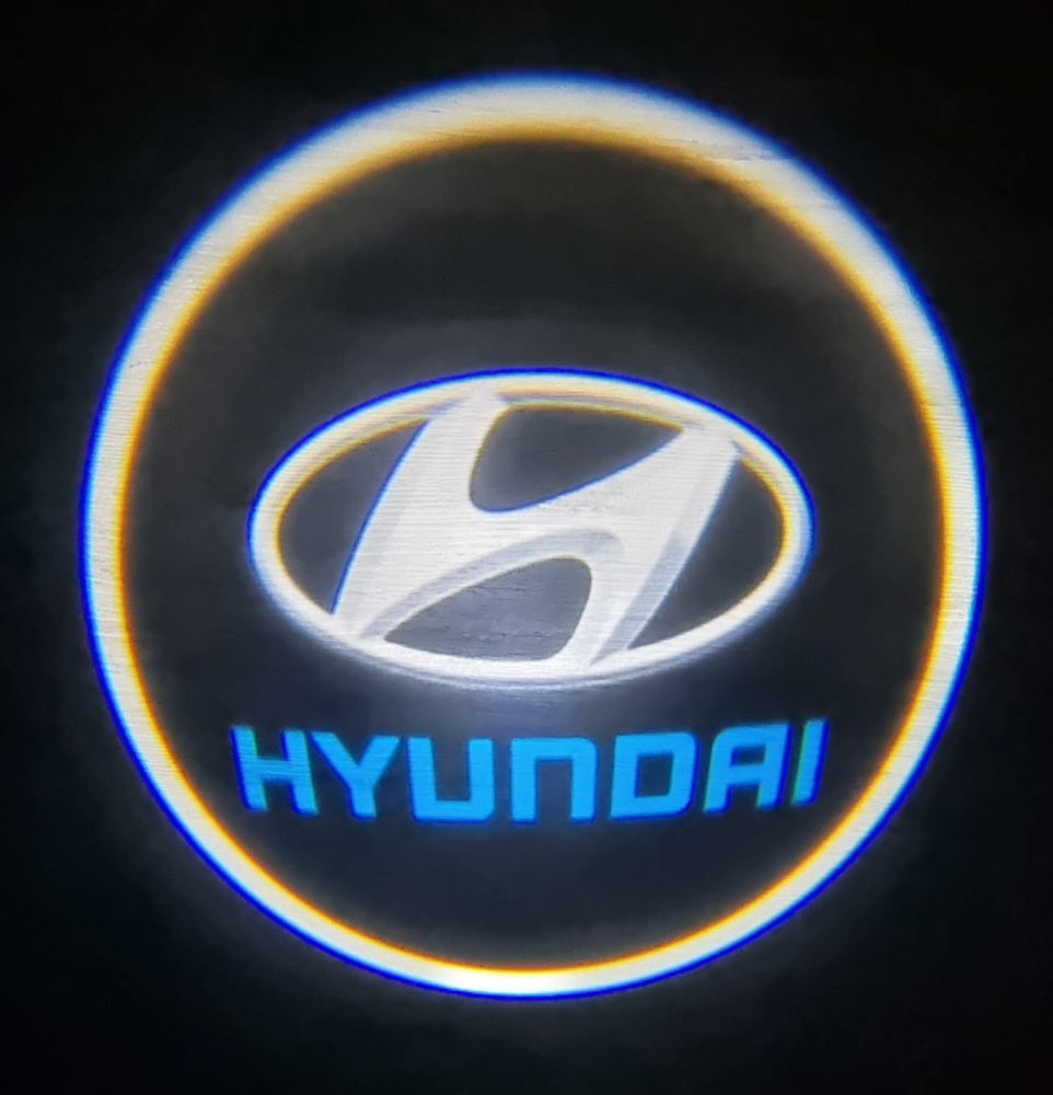 Set 2 lampi proiectoare logo HYUNDAI cu lumina LED [1]