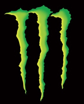 Set 2 lampi proiectoare logo MONSTER ENERGY cu lumina LED [1]