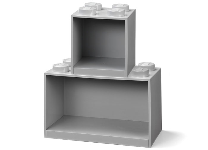 Set 2 rafturi Caramida LEGO - Gri [1]