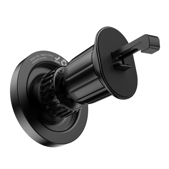 Suport Auto pentru Telefon, Magnetic, montaj ventilatie, PullClip, Negru, Hoco H56 [5]