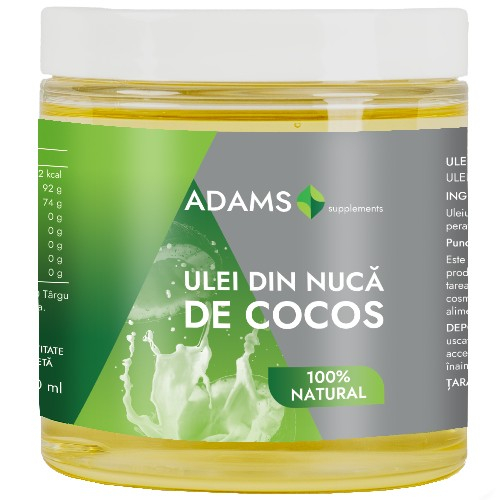 Ulei de Cocos 250ml (uz alim.). Adams [1]