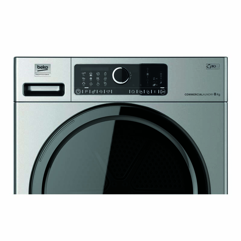 Uscător cu pompă de căldură Premium profesional, Beko, 8 kg, AWZ 8HPS/PRO BP [2]