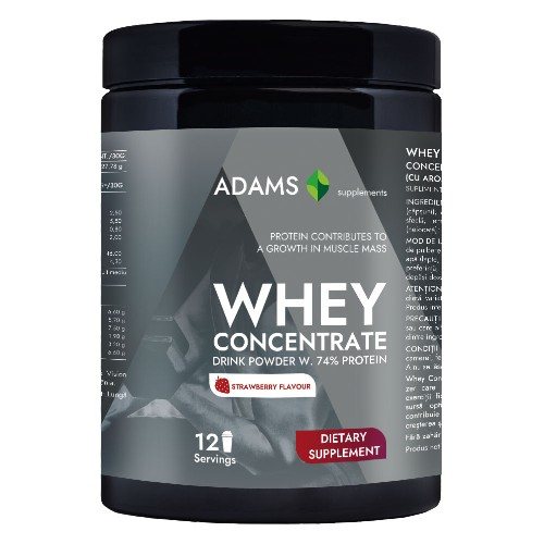 Whey Concentrate Protein (capsuni). 360gr. Adams [1]