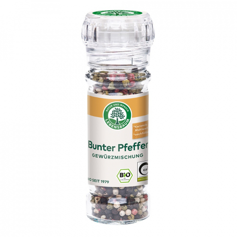 Condimente bio - Amestec de piper boabe in rasnita de sticla