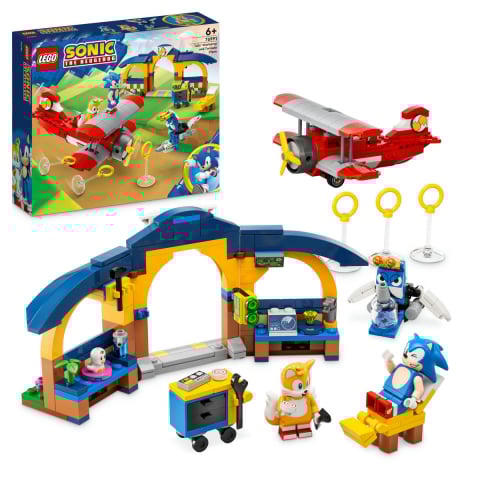 LEGO Sonic the Hedgehog - Atelierul lui Tails si avion Tornado