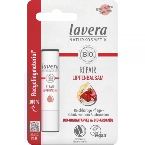 Produse BIO - Balsam de buze reparator cu rodie bio si ulei de argan bio