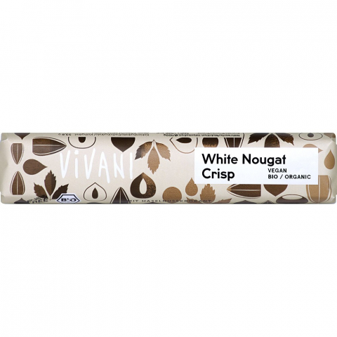 Produse BIO - Baton alb crocant bio cu alune si unt de cacao