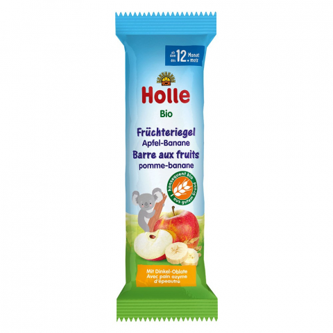 Biscuiti si gustari bio copii - Baton bio cu mar si banana pentru copii, +12 luni