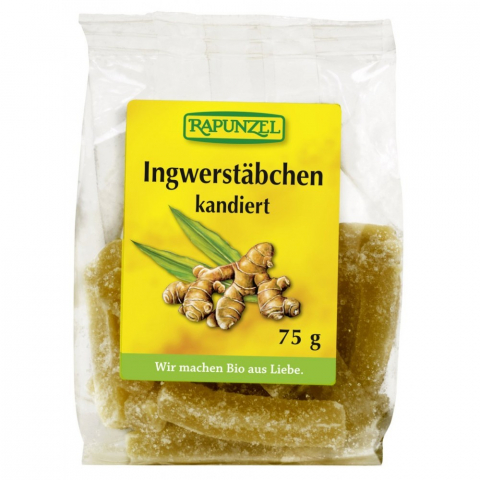 Fructe bio uscate - Betigase zaharate de ghimbir bio