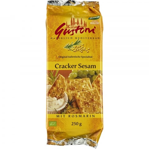 Biscuiti si napolitane bio - Biscuiti bio crocanti cu susan si rozmarin