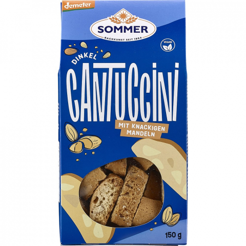 Biscuiti si napolitane bio - Cantuccini bio din spelta cu migdale