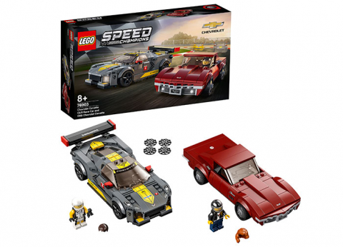 LEGO Speed Champions - Chevrolet Corvette C8.R si 1968 Chevrolet Corvette