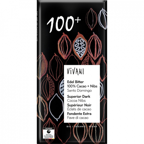 Ciocolata bio - Ciocolata amara 100% cacao vegana