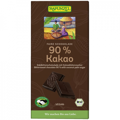 Ciocolata bio - Ciocolata amaruie 90% cacao si zahar de cocos