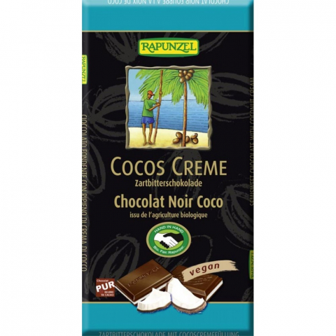 Ciocolata bio - Ciocolata amaruie cu crema de cocos